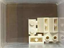 LEGO Parts - White Brick 1 x 2 w Studs on 1 Side - No 11211 - QTY 5