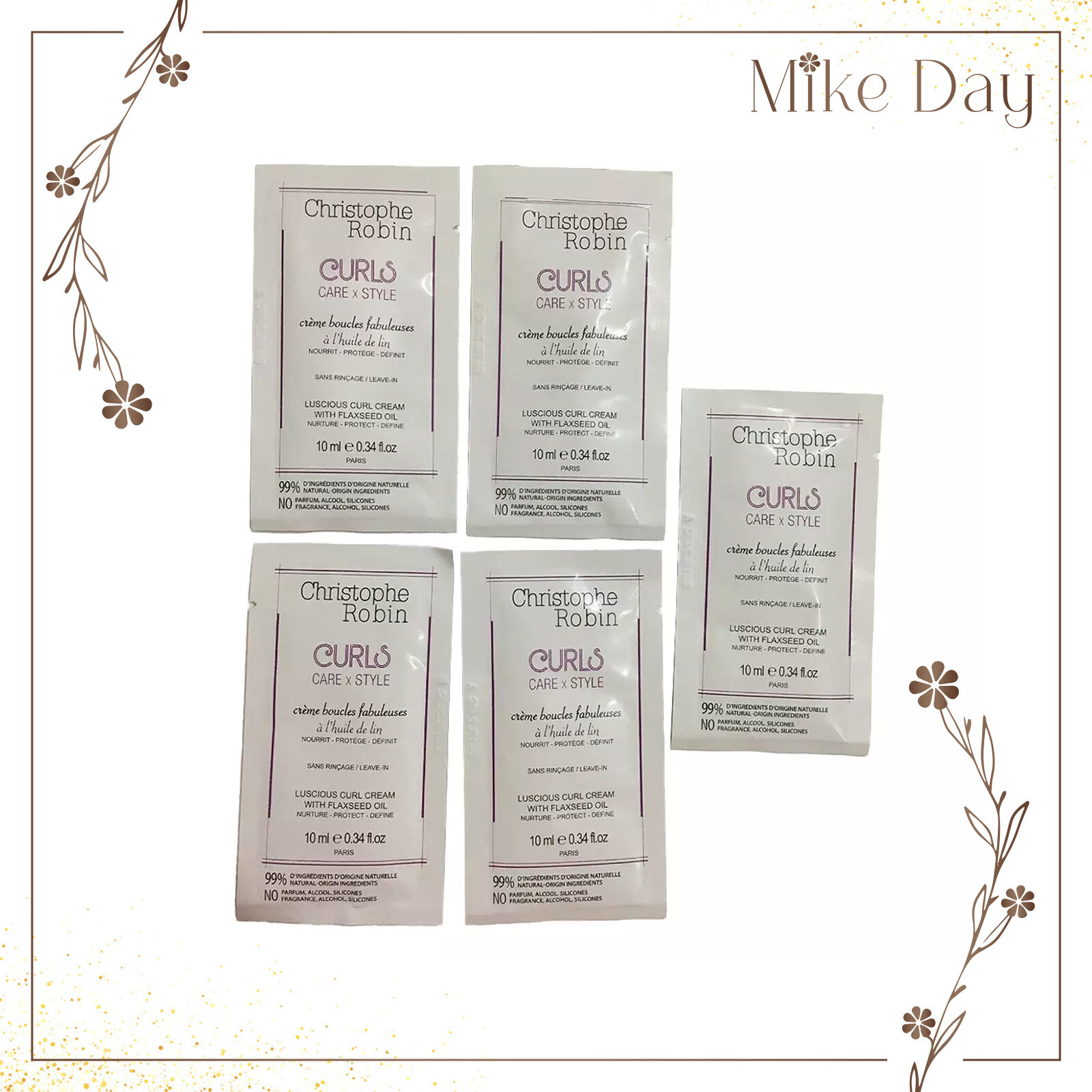 Christophe Robin lucious curl cream Sample 10 ml x 10 pcs Fresh on Sale