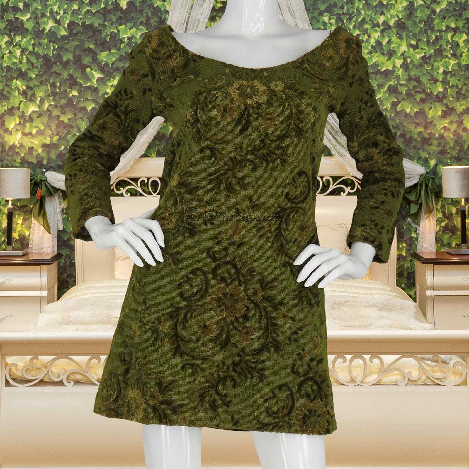 60s 70s Vintage Cottagecore Heavy Carpet Tapestry Rug… Gem