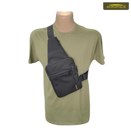"Acropolis Document Bag (Shoulder Strap) - Black SDD-2" - Picture 3 of 3