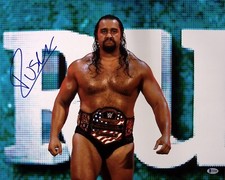 Rusev Signed 16x20 Photo BAS COA WWE Day US Belt Picture AEW Miro Picture Auto'd