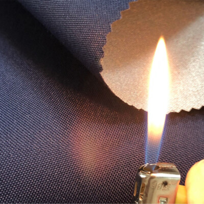 600D Flame Retardant Fabric Fire Proof Waterproof Silver Coated Oxford  Cloth