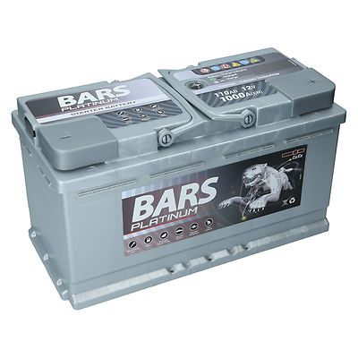 BARS PLATINUM 12V 110 Ah 1000A EN Autobatterie Starterbatterie CA/CA Technologie