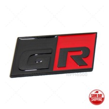 Parachoques trasero Toyota GR letra maletero puerta levadiza emblema insignia logotipo deportivo negro y rojo