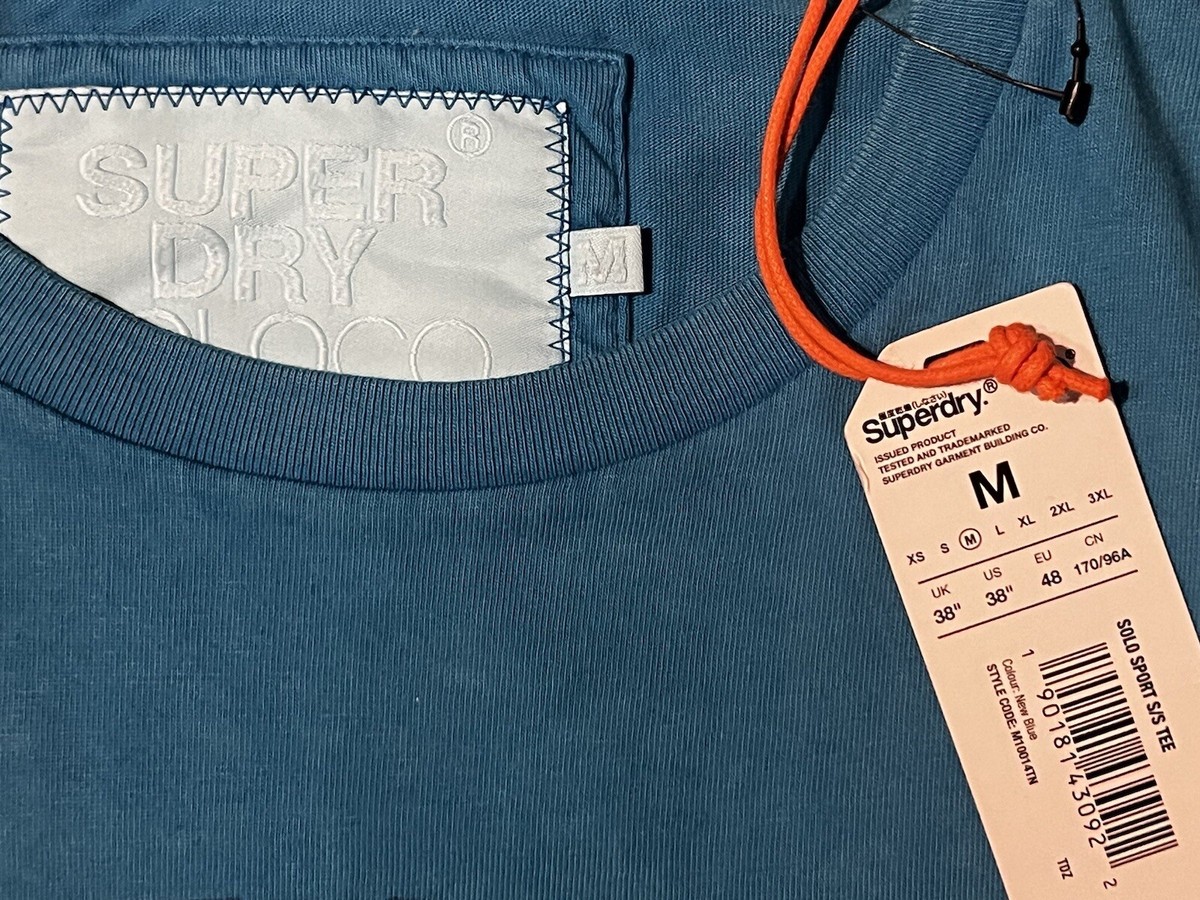 Brand New With Tags Blue Rare Superdry T- shirt. Size M. | eBay