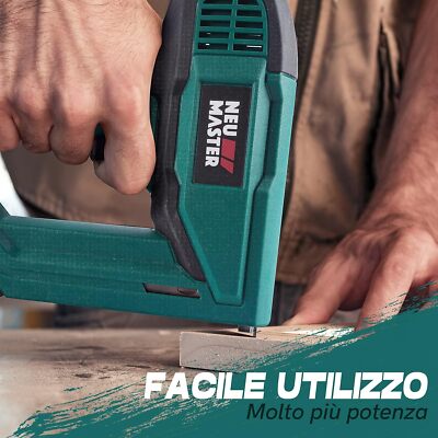 Sparachiodi Elettrica Neu Master 2-in-1 - Graffettatrice Professionale Con 1000 Accessori - Foto 9