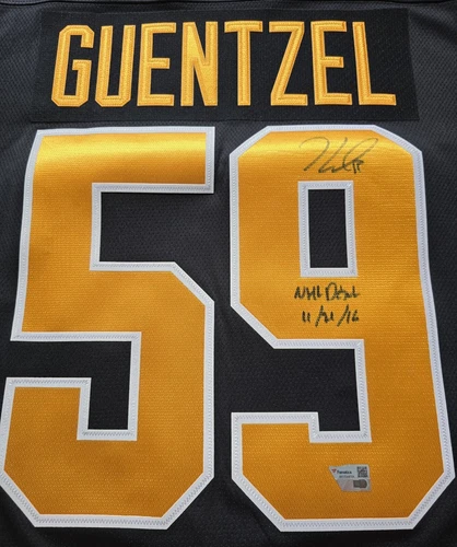 JAKE GUENTZEL Jersey Pittsburgh Penguins NEW Autographed 'NHL DEBUT'