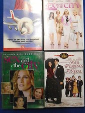 5 DVD Romantic Comedy 4 Weddings Funeral Sex City TV Airplane Bachelor Hanks