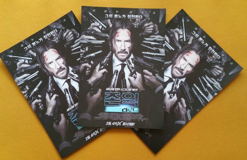 John Wick Chapter Two 2017 Korean Special Mini Movie Posters Movie Flyers - Picture 5 of 12