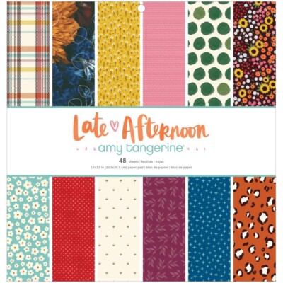 American Crafts,Late Afternoon 12 x 12 Paper Pad