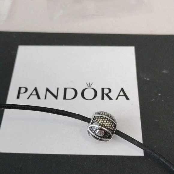 Pandora Plata Esterlina Baloncesto Deportes Cuentas con Esmalte Translúcido -791201en44 Foto 4 de 4