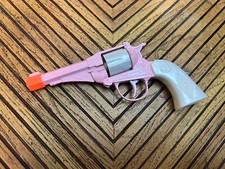 RARE Vintage Edison Giocattoli Pink Toy Cap Gun Pistol Revolver Made in Italy