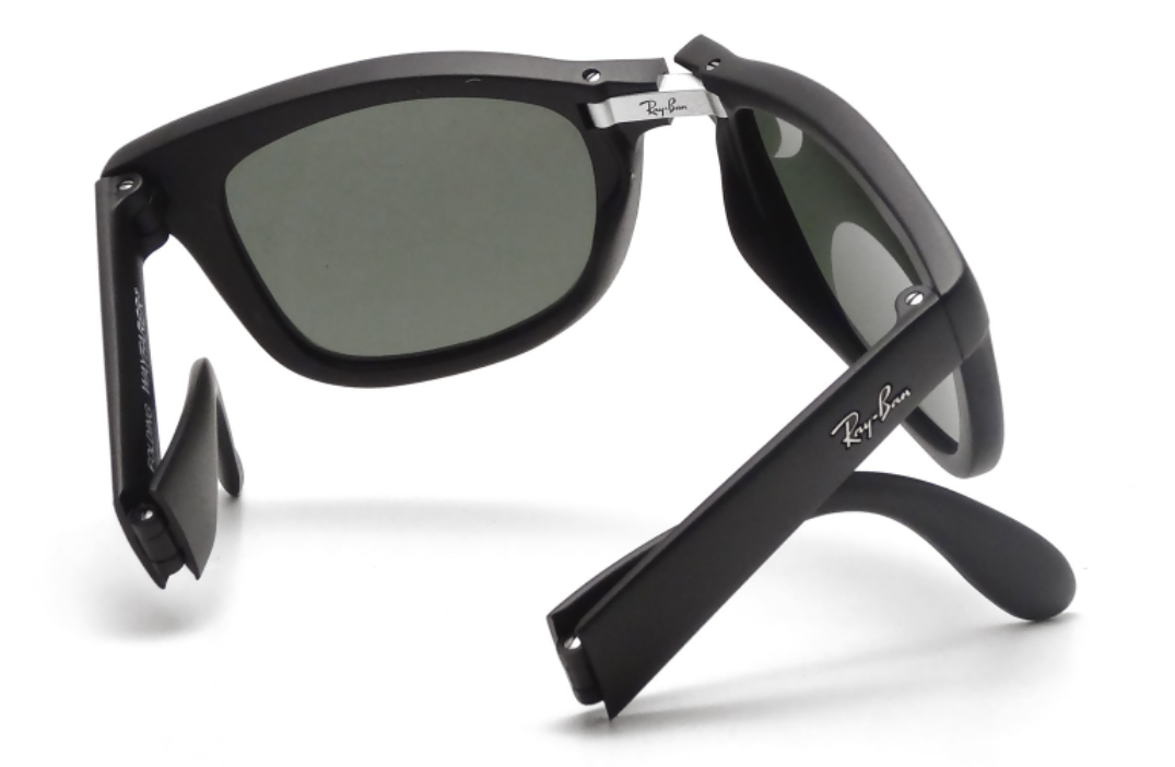 Ray-Ban Wayfarer Folding Black Frame Unisex Sunglasses RB4105 601