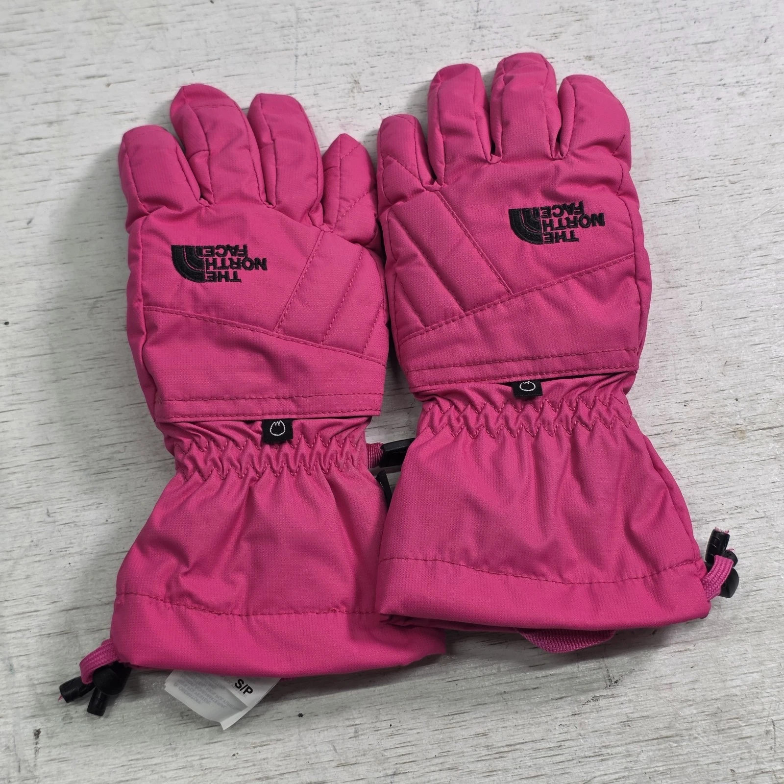 The North Face Gloves Girls Small Pink Gore-Tex Waterproof Winter Snow Insulated