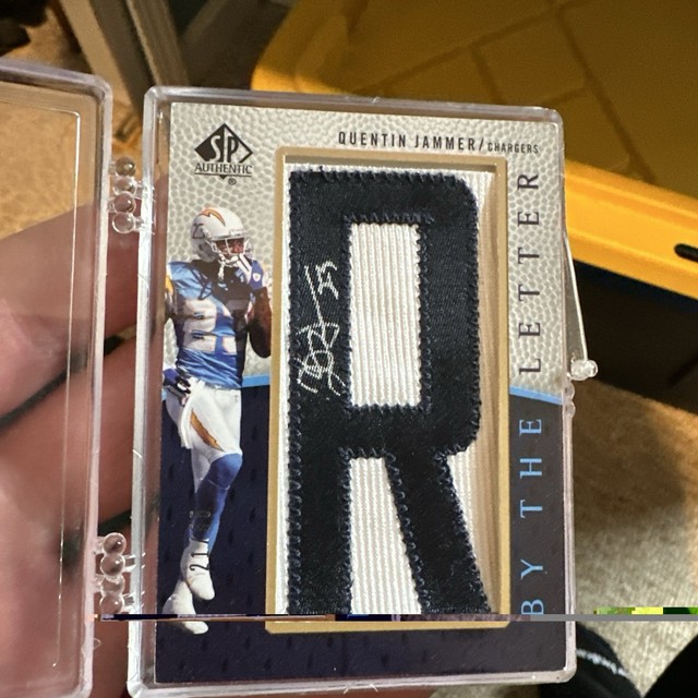 Quentin Jammer 2007 SP Authentic By The Letter Auto San Diego Chargers #/55