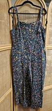 Farm Rio x Anthropologie Adventure Jumpsuit Multi Black Size Large
