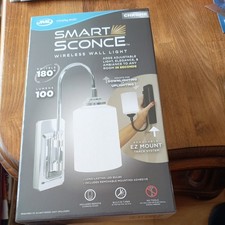 JML Smart Sconce Battery Operated Wall Light with Remote Control – Wireless L...
