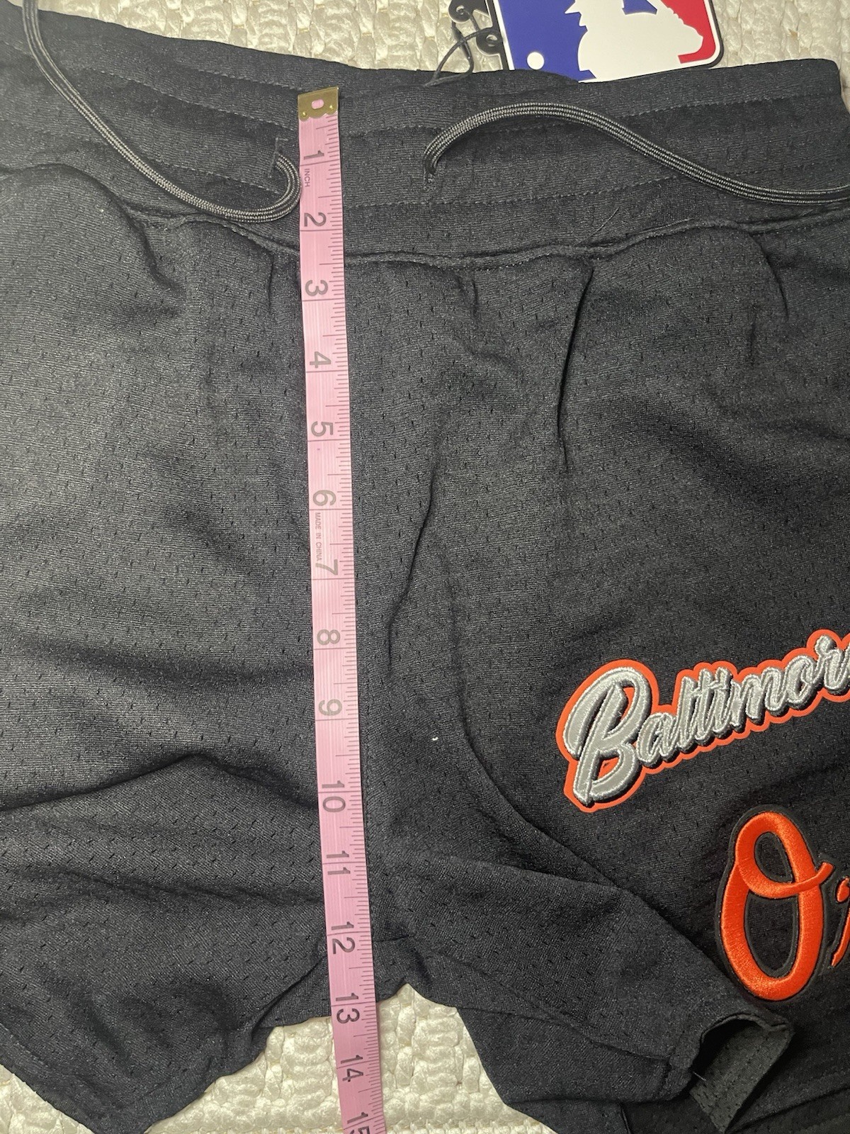 PRO STANDARD MLB BALTIMORE ORIOLES MEN'S BLACK SHORT SIZE MEDIUM