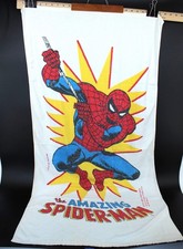 Vintage 1981 Marvel Spider-Man Towel By Franco 25x50 Cotton Made In USA