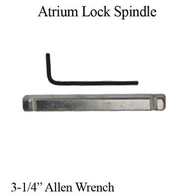 Atrium Mortise Lock Spindle, Mill