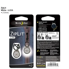 Nite-Ize Ziplit LED Zipper Pulls - 2 Pack (White)
