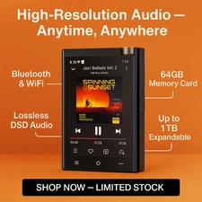 Oilsky Ultra Hi-Fi Bluetooth WiFi MP3 Audio Player Lossless Music HiRes Device