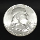 1961-D Franklin Half Dollar 90% Silver Uncirculated Brilliant Luster High Grade