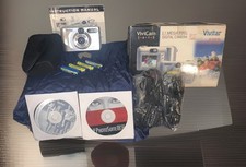 Vivitar ViviCam 3615 2.1MP Digital Camera Metallic Silver Vintage