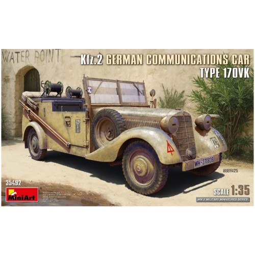 MiniArt Kfz.2 Carro Comunicazioni Tedesco Type 170VK 1:35 Kit Modellismo