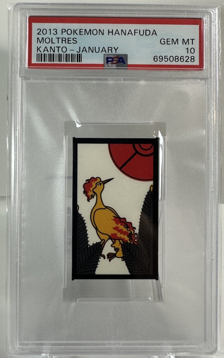 2013 POKEMON HANAFUDA KANTO JANUARY MOLTRES PSA 10