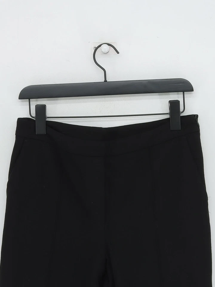 Jigsaw Women's Trousers UK 12 Black Polyester with Other Skinny Sweatpants - Image 3 of 4