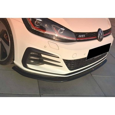 Für VW Golf 7 FL GTI Max V2 Frontlippe 2017-2019 Piano Black Vakuum Kunststof...