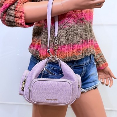 Michael Kors Merritt Small Convertible Crossbody Bag Purse MK Logo