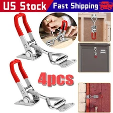4 PCS Steel Toggle Latch Catch Adjustable Lock Clamp Anti-rust Clip For Box Case