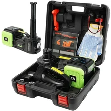 Hydraulic Car Electric Floor Jack 5 Ton 12V Electric Impact Wrench Inflator Pump