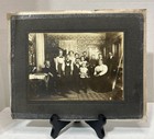 Antique Victorian or Early Edwardian Black White Family Photo Home Parlor 5x7