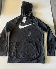 New Nike Therma Pullover Swoosh Training Men  s Hoodie Black Medium NWT