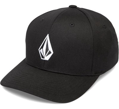 Volcom Full Stone Black Logo Hat Cap One Size Fits Most, NWT