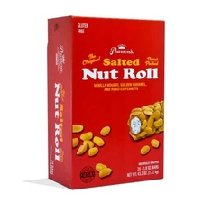 Pearson's Salted Nut Roll Candy Bars 1.8 Oz Pack of 24 Gluten Free Snack Bars
