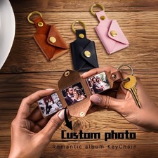 1/2/5pcs Custom Photo Key Chain Foldable Keychain -Personalized With Your Image