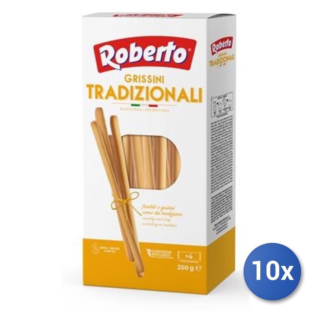 10X Multipack Traditional Grissini Roberto 250G