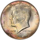 1968 D Toned Kennedy Half Dollar PCGS MS 65 See Video Toning Silver Coin 50C