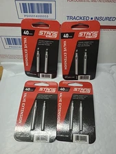 Stan's NoTubes Threaded Valve Extensions...40mm....LOT OF 4 PACKS...8 TOTAL!!!!
