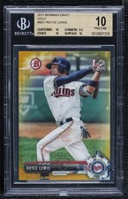 2017 Bowman Draft Gold 38/50 Royce Lewis #BD-1 BGS 10 PRISTINE v9t
