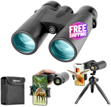 Prism ticos Compactos 12 x 42 con Visi n Clara de Baja Luz Binoculares NUEVO US