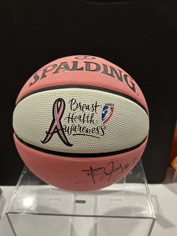WNBA Spalding Auto Basketball - Breast Cancer Cares - Briann January - Fever