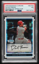 2009 Bowman Chrome Prospects X-Fractor 280/299 David Freese #BCP38 PSA 7 i4v
