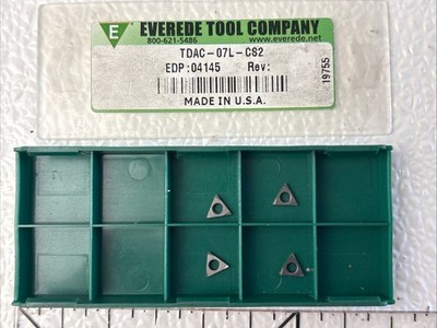 4pc) Everede Tool Company TDAC-07L-CS2 Carbide Inserts
