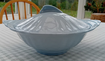 Vintage J.G Meakin Glamour Celeste Utility Ware Terrine