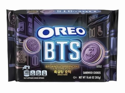 Oreo BTS Limited Edition Brown Sugar Pancake Sandwich Creme Cookies Exp 8/27
